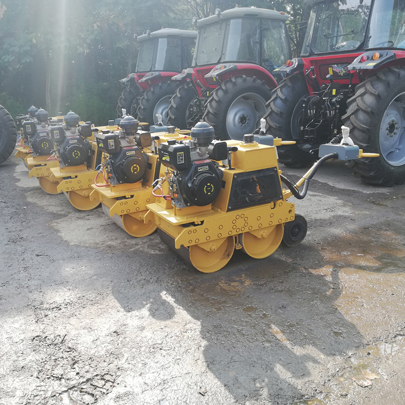 Portable Manual Walking Vibratory Roller For Road Construction